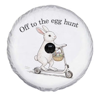 Off To The Egg Hunt Spare Tire Cover Funny Easter Bunny