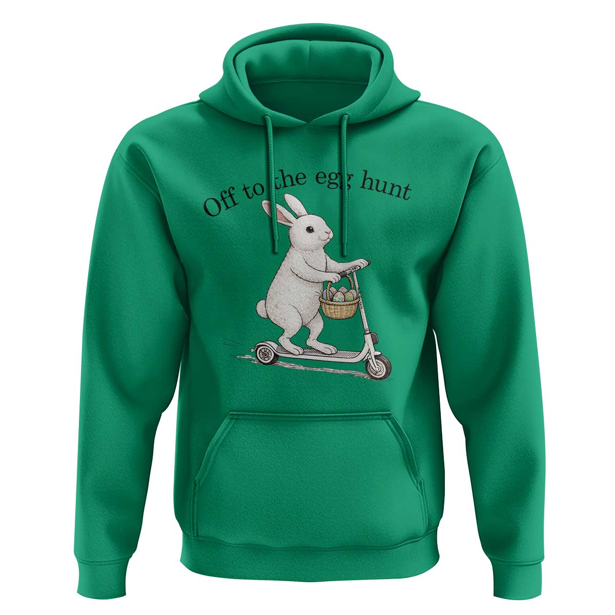 Off To The Egg Hunt Hoodie Funny Easter Bunny