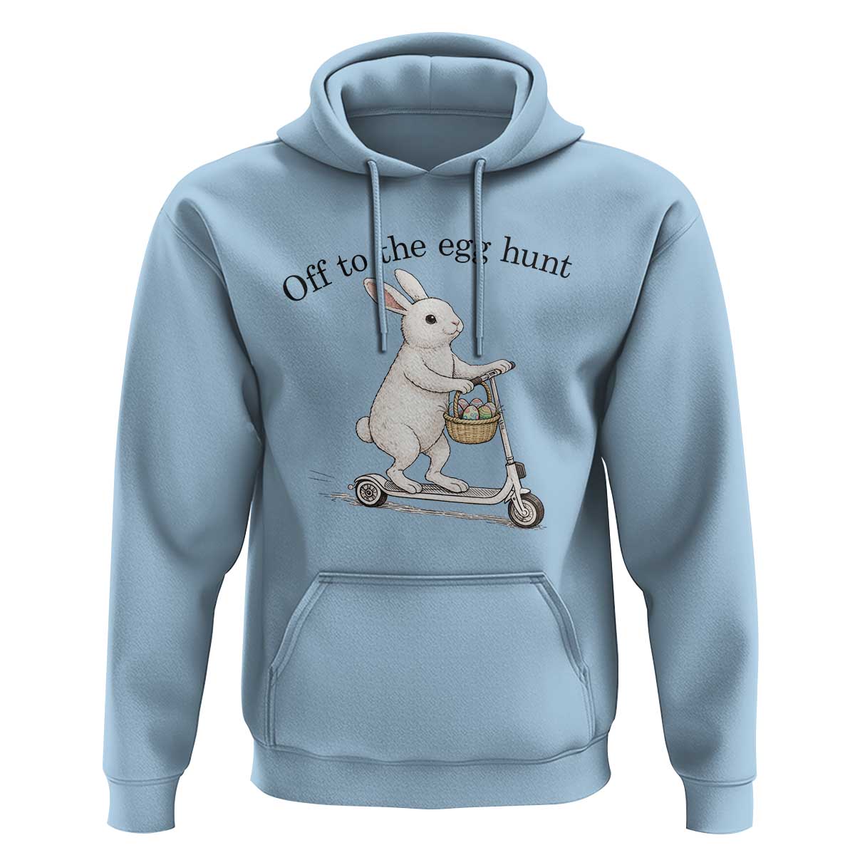 Off To The Egg Hunt Hoodie Funny Easter Bunny