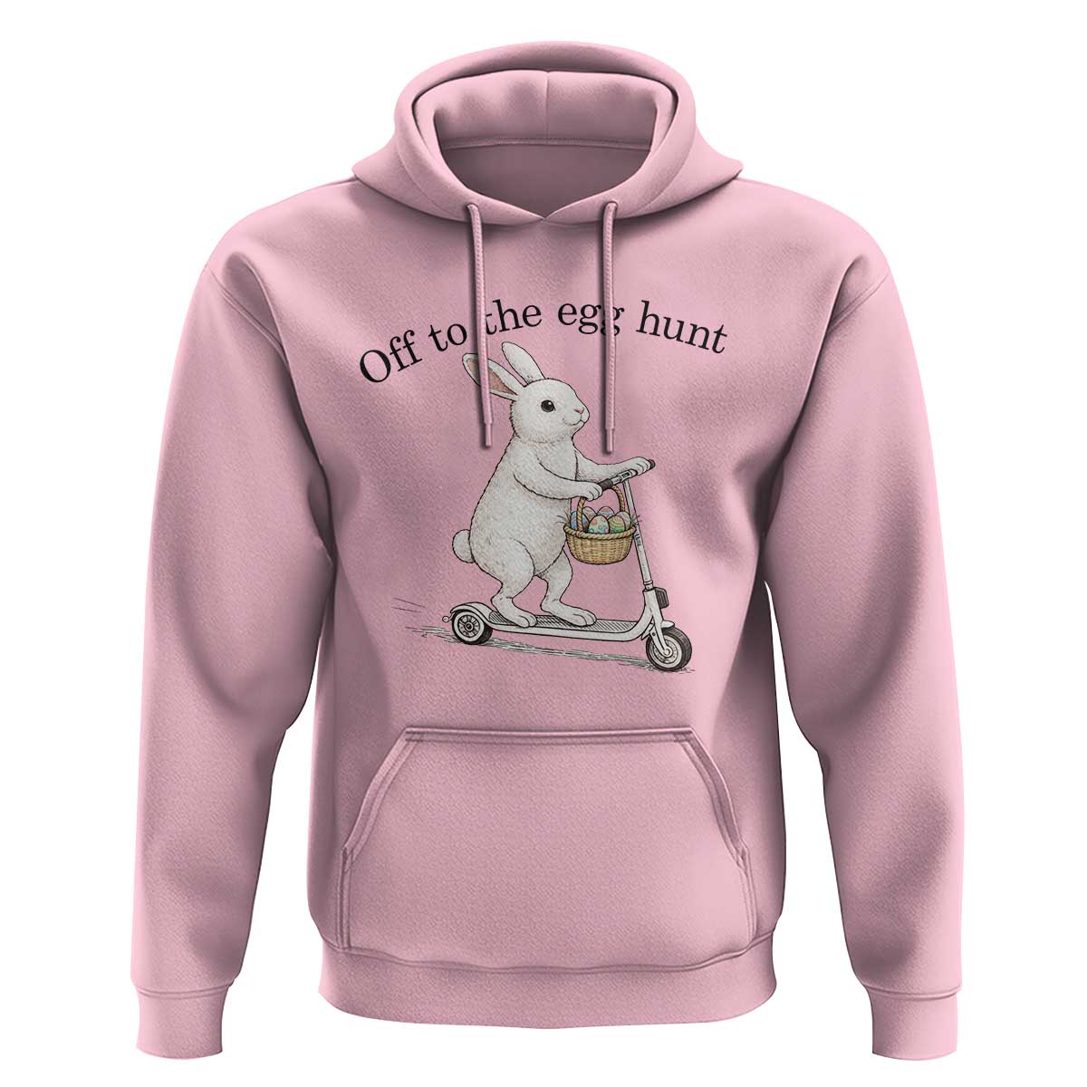 Off To The Egg Hunt Hoodie Funny Easter Bunny