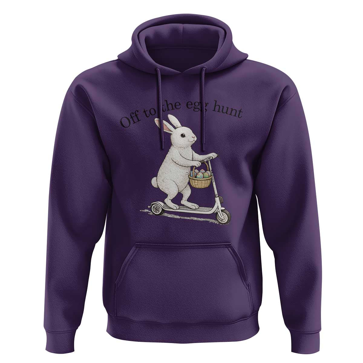 Off To The Egg Hunt Hoodie Funny Easter Bunny