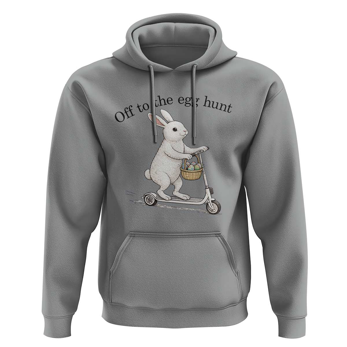 Off To The Egg Hunt Hoodie Funny Easter Bunny