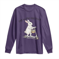 Off To The Egg Hunt Long Sleeve Shirt Funny Easter Bunny