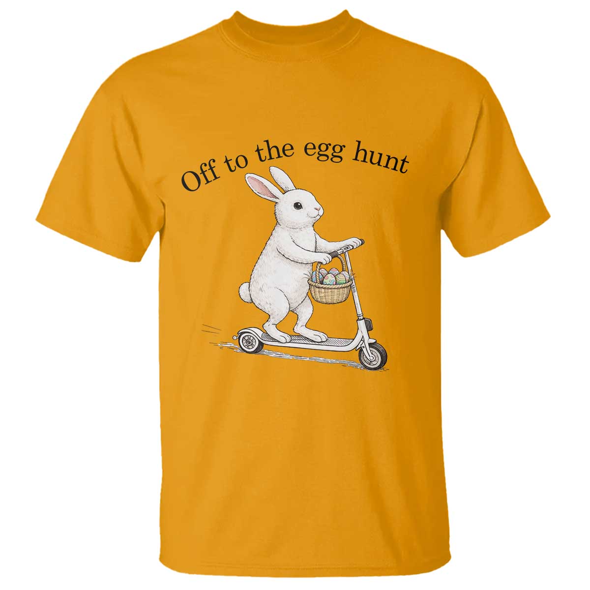 Off To The Egg Hunt T Shirt Funny Easter Bunny