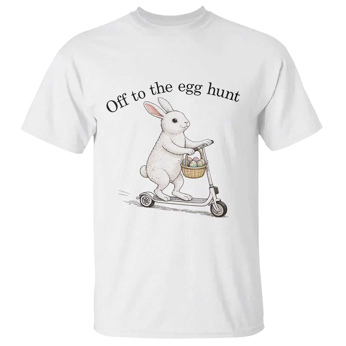 Off To The Egg Hunt T Shirt Funny Easter Bunny