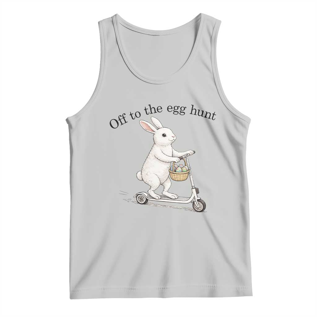 Off To The Egg Hunt Tank Top Funny Easter Bunny