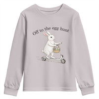 Off To The Egg Hunt Youth Sweatshirt Funny Easter Bunny