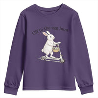 Off To The Egg Hunt Youth Sweatshirt Funny Easter Bunny