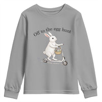 Off To The Egg Hunt Youth Sweatshirt Funny Easter Bunny