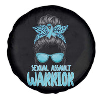 Sexual Assault Awareness Messy Bun Support Survivors Spare Tire Cover