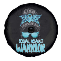 Sexual Assault Awareness Messy Bun Support Survivors Spare Tire Cover