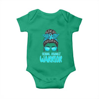 Sexual Assault Awareness Messy Bun Support Survivors Baby Onesie