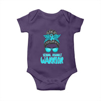 Sexual Assault Awareness Messy Bun Support Survivors Baby Onesie