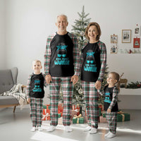 Sexual Assault Awareness Messy Bun Support Survivors Plaid Pajama Set