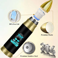 Sexual Assault Awareness Messy Bun Support Survivors Bullet Tumbler
