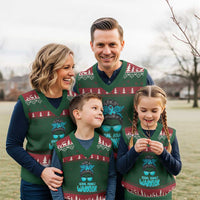 Sexual Assault Awareness Messy Bun Support Survivors V-Neck Knit Sweater Vest