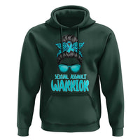 Sexual Assault Awareness Messy Bun Support Survivors Hoodie