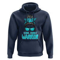 Sexual Assault Awareness Messy Bun Support Survivors Hoodie