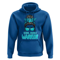 Sexual Assault Awareness Messy Bun Support Survivors Hoodie