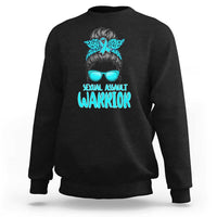 Sexual Assault Awareness Messy Bun Support Survivors Sweatshirt