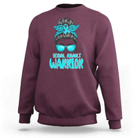 Sexual Assault Awareness Messy Bun Support Survivors Sweatshirt