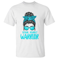 Sexual Assault Awareness Messy Bun Support Survivors T Shirt
