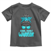 Sexual Assault Awareness Messy Bun Support Survivors Toddler T Shirt