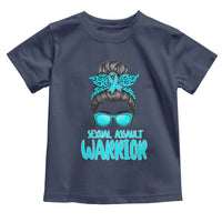 Sexual Assault Awareness Messy Bun Support Survivors Toddler T Shirt