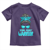 Sexual Assault Awareness Messy Bun Support Survivors Toddler T Shirt