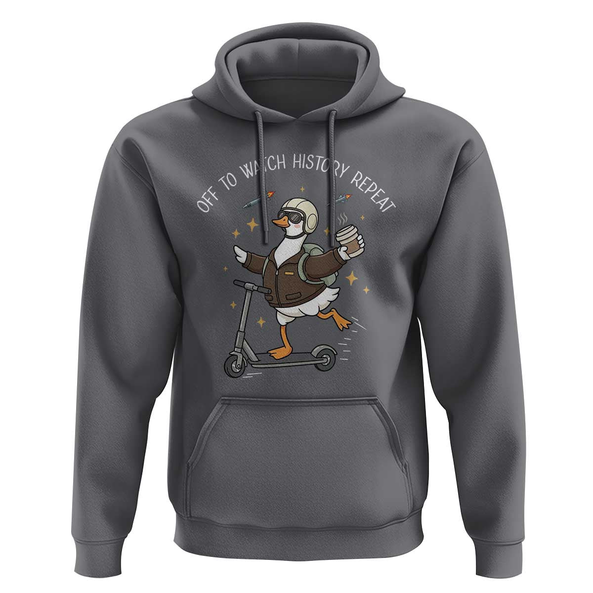 Funny Goose Support Freedom Hoodie Off To Watch History Repart