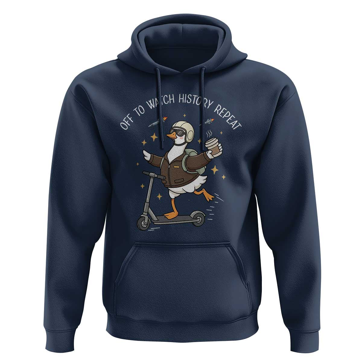 Funny Goose Support Freedom Hoodie Off To Watch History Repart