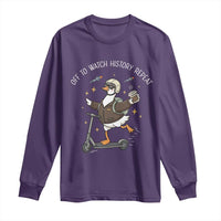 Funny Goose Support Freedom Long Sleeve Shirt Off To Watch History Repart