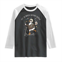 Funny Goose Support Freedom Raglan Shirt Off To Watch History Repart