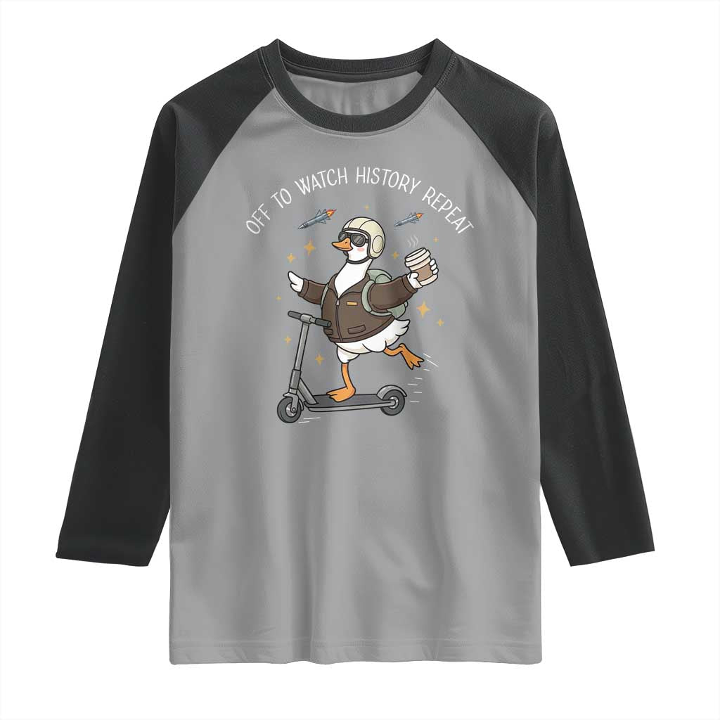 Funny Goose Support Freedom Raglan Shirt Off To Watch History Repart