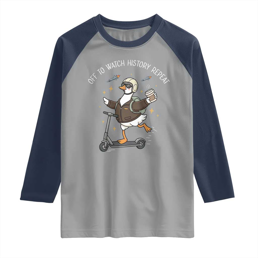 Funny Goose Support Freedom Raglan Shirt Off To Watch History Repart