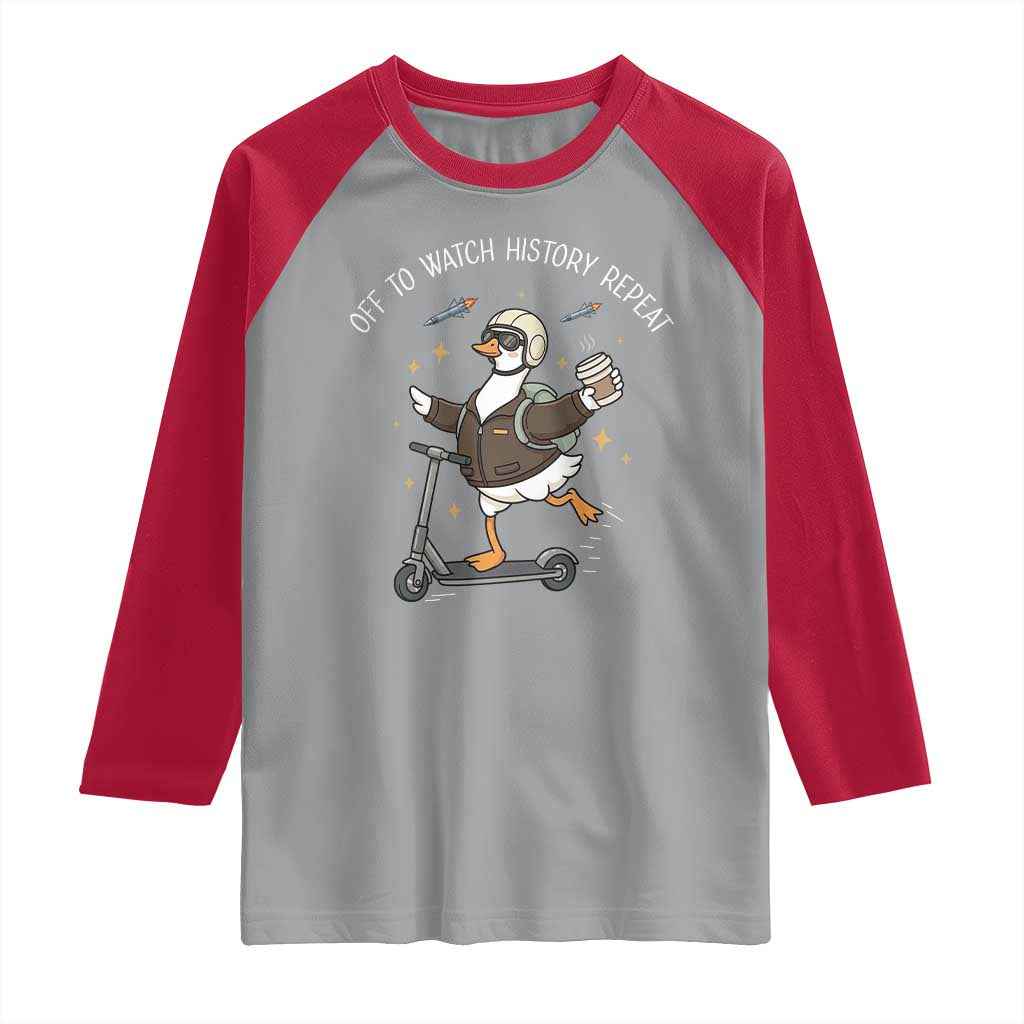 Funny Goose Support Freedom Raglan Shirt Off To Watch History Repart