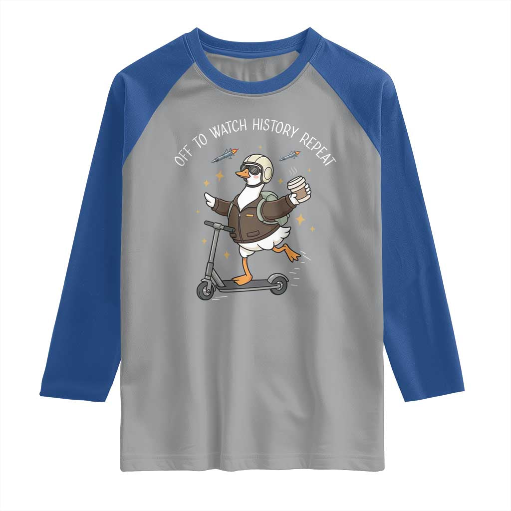 Funny Goose Support Freedom Raglan Shirt Off To Watch History Repart