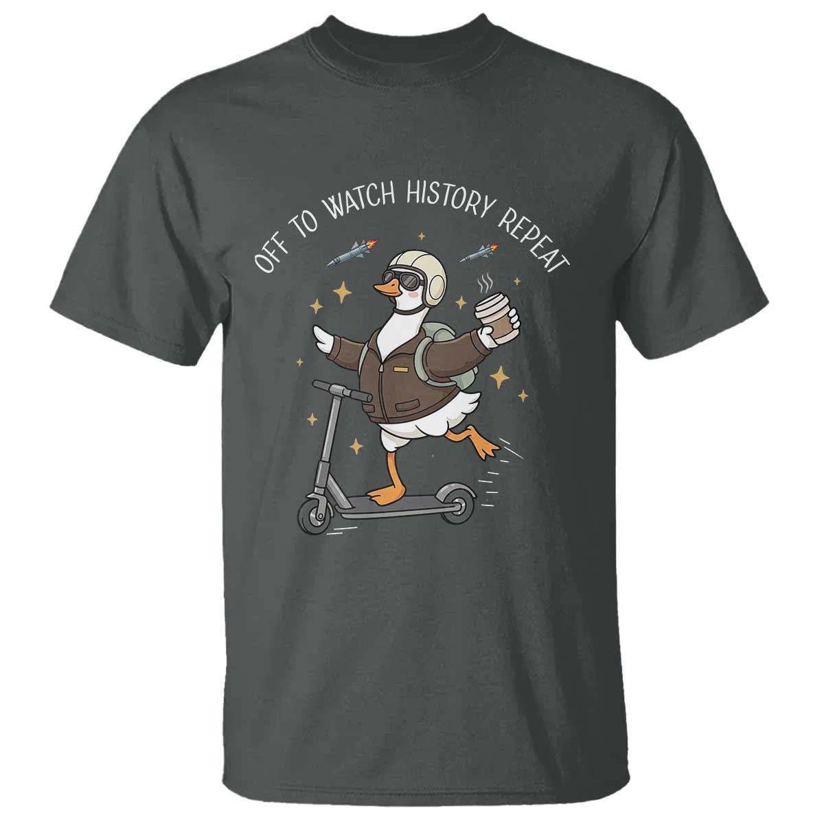 Funny Goose Support Freedom T Shirt Off To Watch History Repart