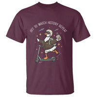 Funny Goose Support Freedom T Shirt Off To Watch History Repart