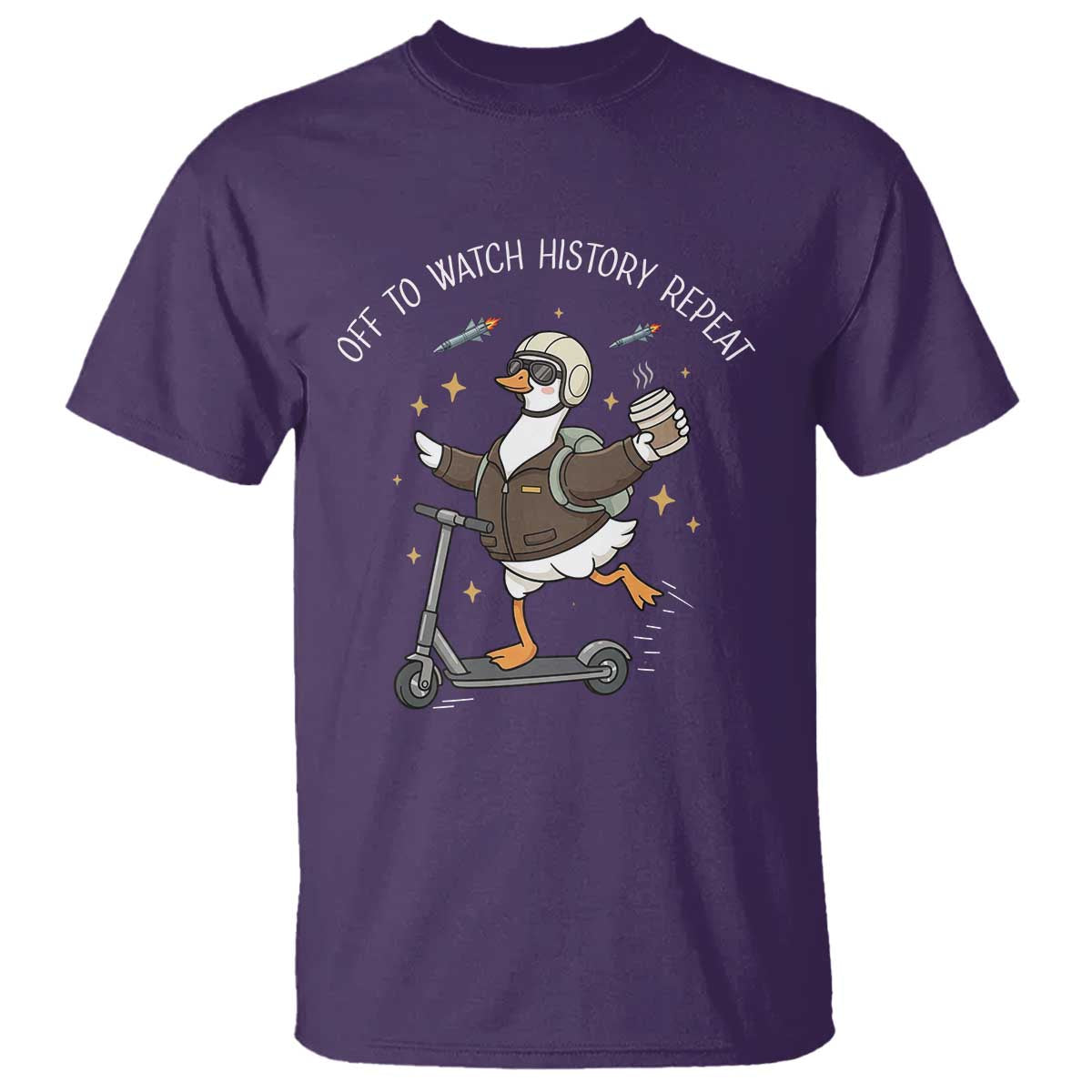 Funny Goose Support Freedom T Shirt Off To Watch History Repart