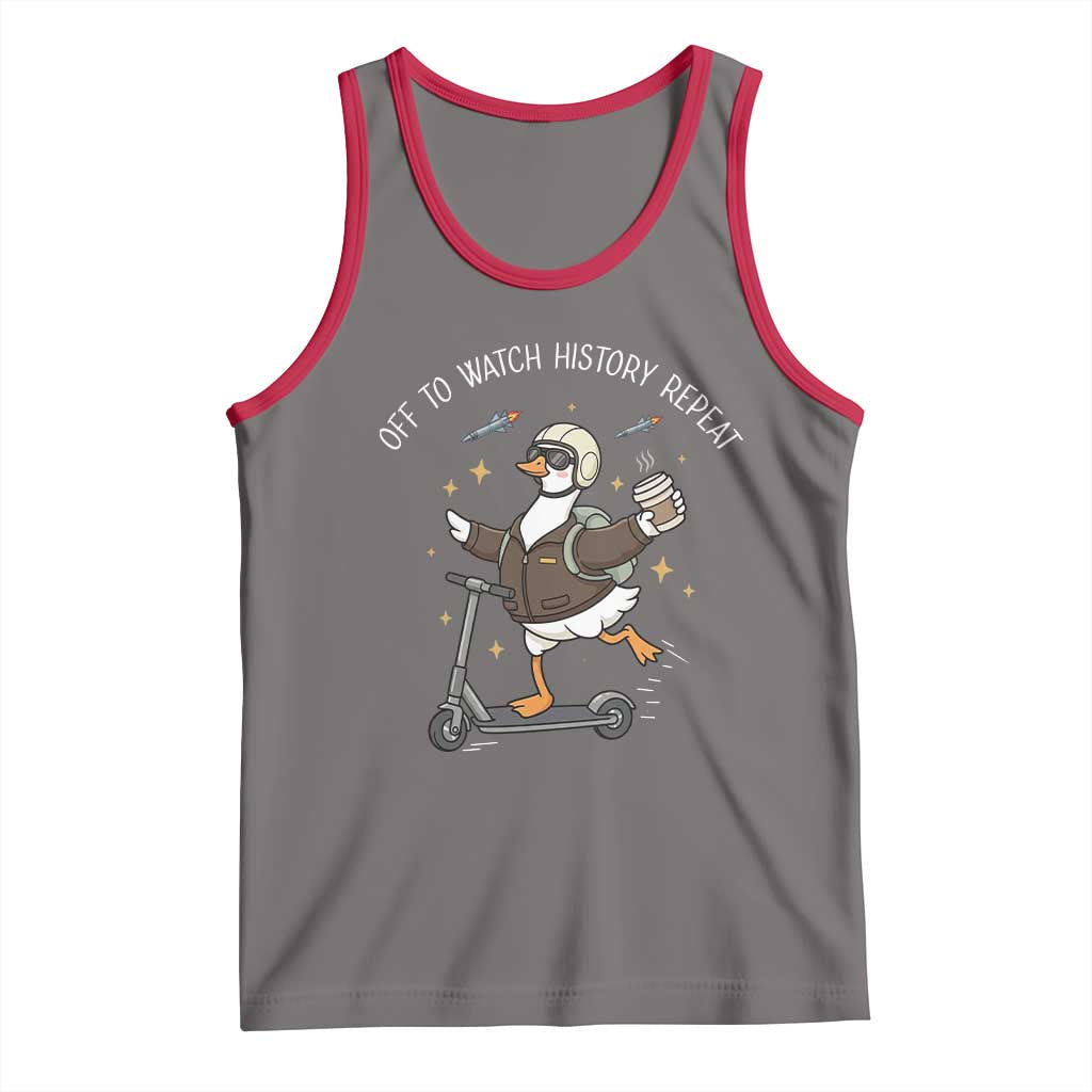 Funny Goose Support Freedom Tank Top Off To Watch History Repart