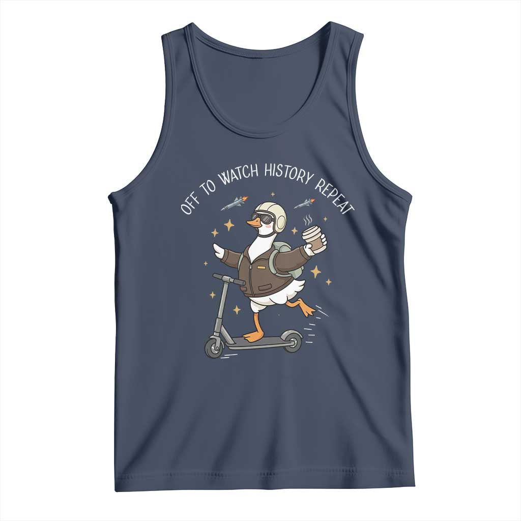 Funny Goose Support Freedom Tank Top Off To Watch History Repart