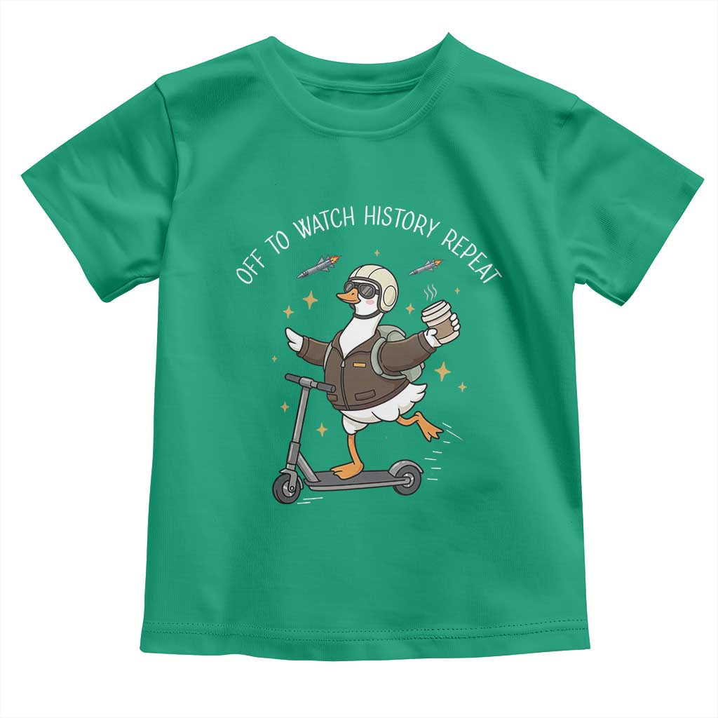 Funny Goose Support Freedom Toddler T Shirt Off To Watch History Repart