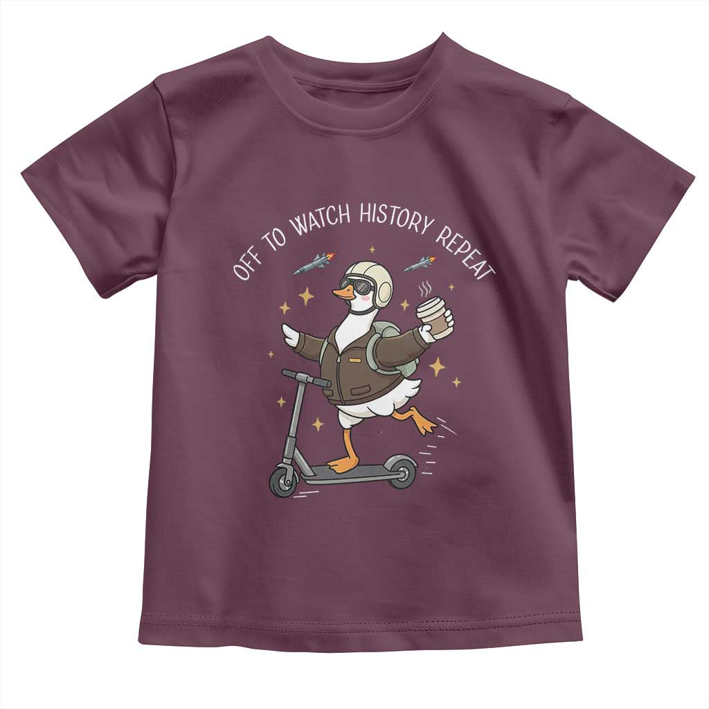 Funny Goose Support Freedom Toddler T Shirt Off To Watch History Repart