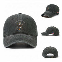 Funny Goose Support Freedom Washed Cotton Baseball Cap Off To Watch History Repart
