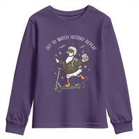 Funny Goose Support Freedom Youth Sweatshirt Off To Watch History Repart