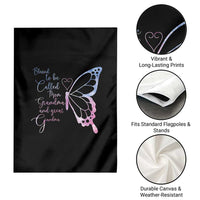 Blessed to Be Called Mom Grandma Great Grandma Garden Flag Mama Butterfly Mother's Day Gift