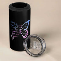 Blessed to Be Called Mom Grandma Great Grandma 4 in 1 Can Cooler Tumbler Mama Butterfly Mother's Day Gift