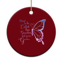 Blessed to Be Called Mom Grandma Great Grandma Ceramic Ornament Mama Butterfly Mother's Day Gift