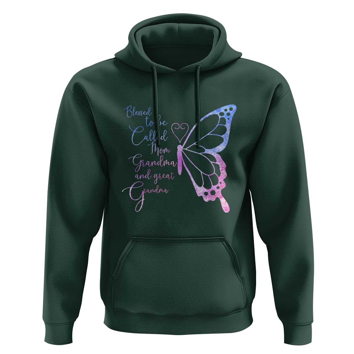 Blessed to Be Called Mom Grandma Great Grandma Hoodie Mama Butterfly Mother's Day Gift